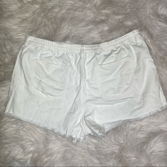 NWT Aerie Daydream Denim Shorts in White Size XXL - Picture 7 of 9